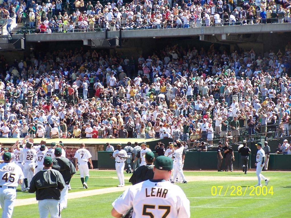 July 28th 2004 A's Game 100