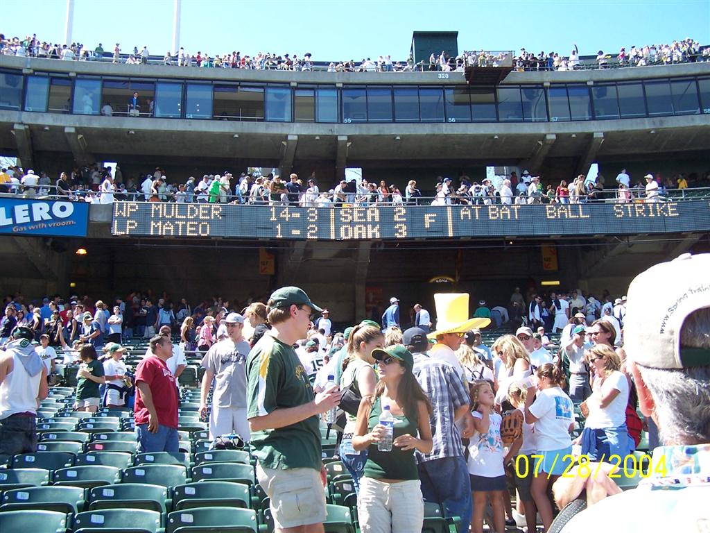 July 28th 2004 A's Game 102