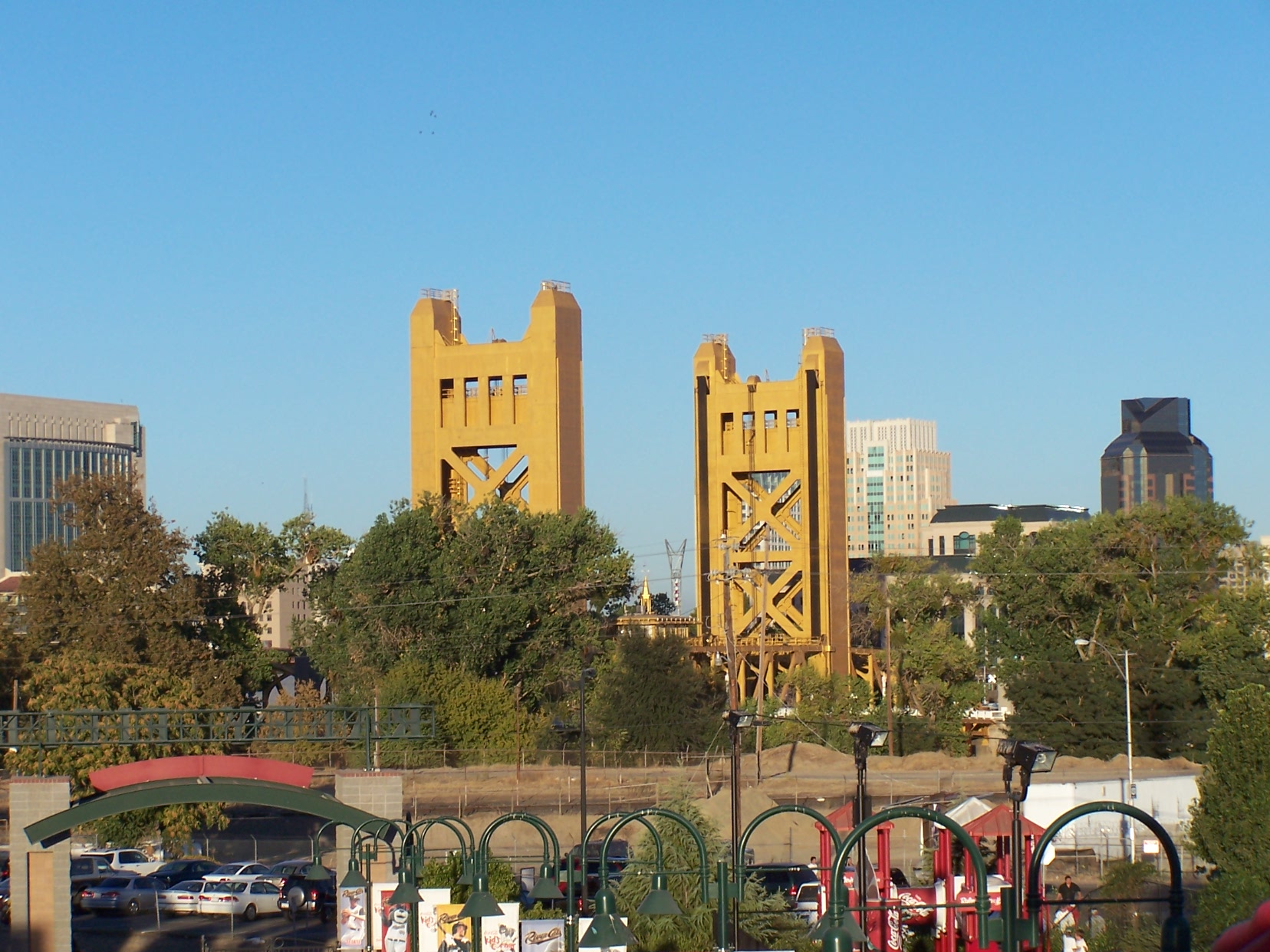 bridge and city